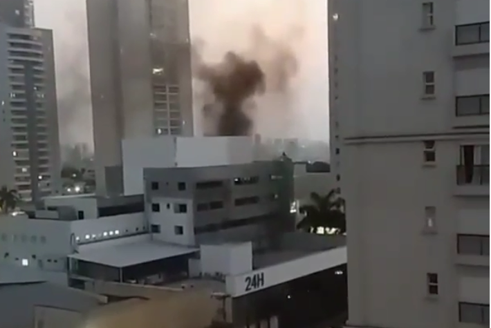 Incêndio no Hospital Premium, em Goiânia em 09/10/2020